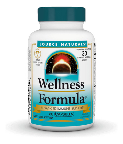 Suplemento Dietético Source Naturals Wellness Formula 60 Cáp