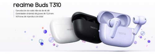 Realme Buds T310 Bluetooth 5.3 Con Anc Color Blanco