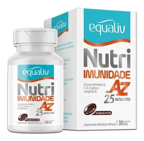 Equaliv Nutri Imunidade De A-z 25 Nutrientes 30 Cap