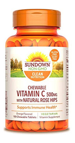 Suplemento Vitamina C Sundown Naturals Vitamina C, 500 Mg, 1