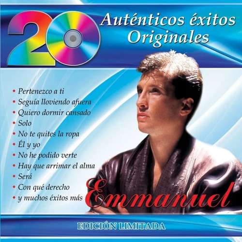 Emmanuel 20 Autenticos Exitos Originales Disco Cd Nuevo