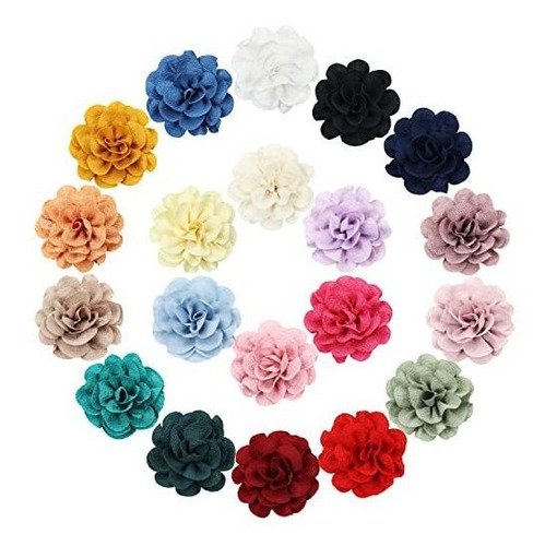 Flores De Seda Para El Cabello Con Pinzas De Cocodrilo De