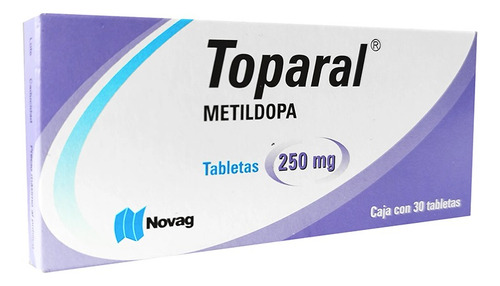 Metildopa 250 Mg Toparal Caja Con 30 Tabletas