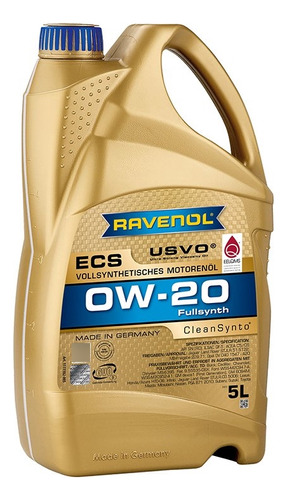 Aceite De Motor Eco Synth Ecs 0w20 Ravenol 5lts Full Sintéti