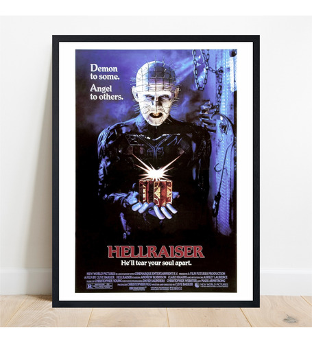 Cuadro Decorativo Hellraiser Cenobita Clive Barker Pelicula Negro Negro