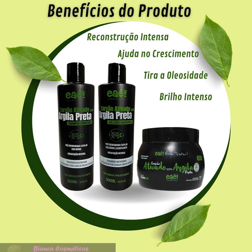 Cronograma Kit Óleo De Macadamia + Carvão Ativado Eae