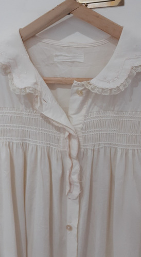 Antiguo Camisón De Mujer Hecho A Mano (Usado)