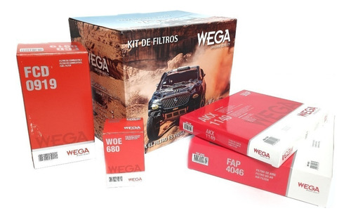 Kit 4 Filtros Wega Para Volkswagen Amarok 2 Hasta 2015 