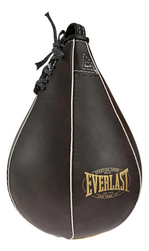 Pera De Boxeo Everlast Vintage Piel Sintética Entrenamiento Color Marrón