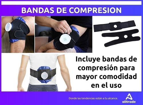 Imagen 5 de 10 de Set 3 Bolsas Hielo Frio Calor Kinesiologia + Fajas Alitrade