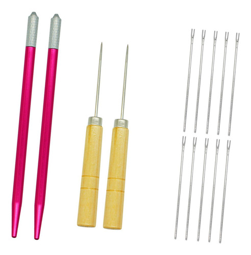 Herramienta De Inserción De Cabello De 10x0,6mm Aguja