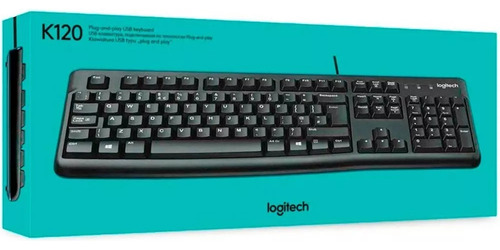 Teclado Esencial Logitech K120 Qwerty Español Negro