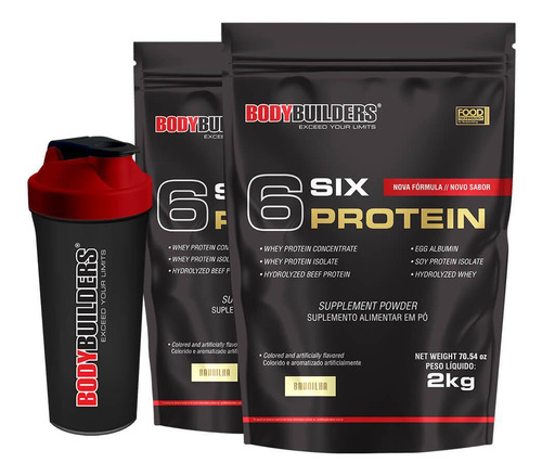 Kit 2 6 Six Protein 2kg