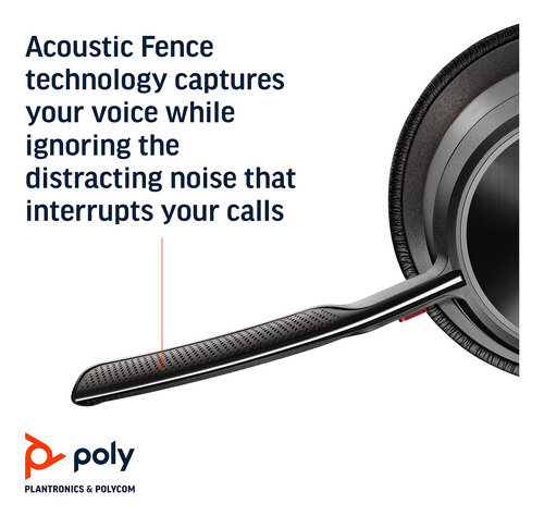 Auriculares Poly Voyager Focus 2 Uc Usb-a Bluetooth Con Micr