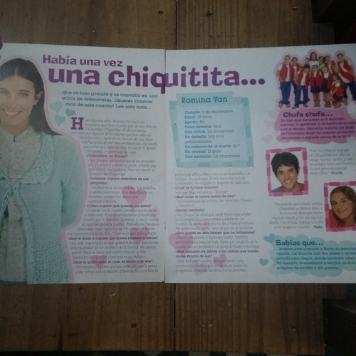 Clipping De Romina Yan Chiquititas Nota 2 Paginas (n)