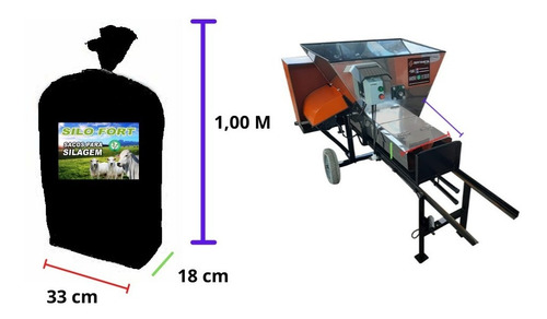 Imagem 5 de 9 de Sacos Para Silagem Prt 51x100 200 Micra 300un C/abraçadeiras
