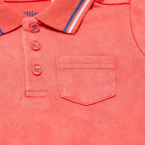 Polera Bebé Algodón Verano Niño Coral