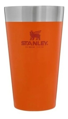 Copo Térmico Cerveja Sem Tampa Signal Orange 473 Ml Stanley Liso