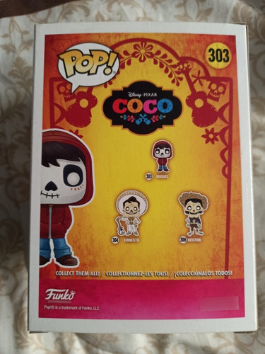 Funko Pop Disney Pixar Coco Miguel Chase Vinyl Figure (Usado)