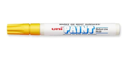 Marcador Uni Paint Px 20 X 1 Unidad Pint. Al Aceite Amarillo