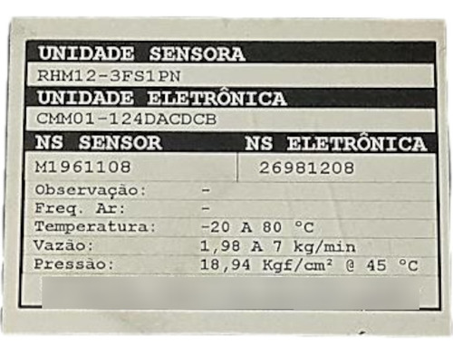 Medidor Mássico Coriolis Metroval Rhm12-3fs1pn
