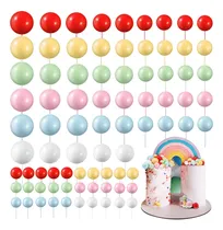 Comprar Kit De Cake Toppers En Colores Arcoiris 5 Tamaños 108pzs