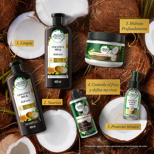Aceite Capilar Hidratante Herbal Essences Aloe & Coco 100 Ml