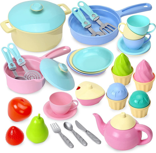 Accesorios De Cocina Para Niños, Juego De Utensilios D...