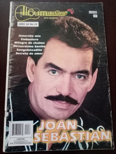 Joan Sebastian En Portada De Revista Album De Oro Año-2013