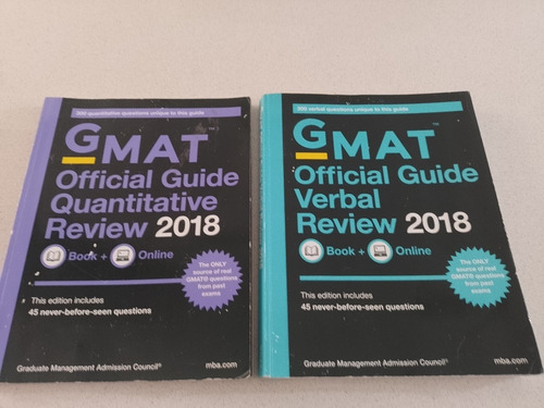 Gmat Official Guide 2018 2 Tomos Ed.wiley Como Nuevos