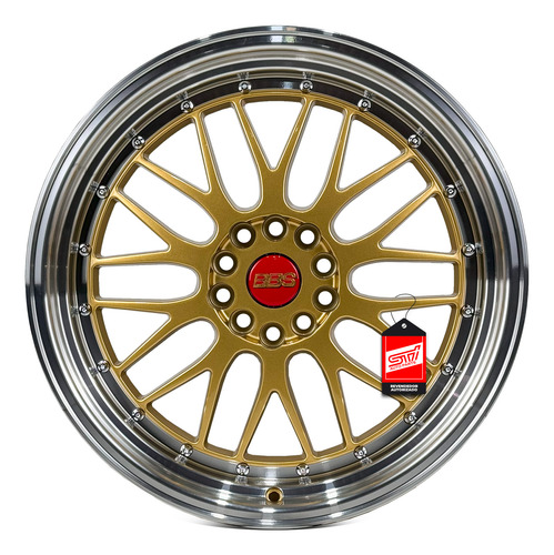 Par Roda Bbs Lm Aro 19x9.5 5x120 Et35 Dourado 5fivex