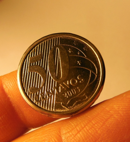 Moneda 50 Centavos, Brasil, 2003