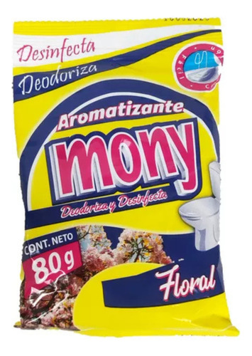 Pastilla Wc Desodorante Y Desinfectante Baño Mony 80gr 30pz