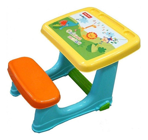 Escritorio Fisher Price Pupitre Mesa Y Silla Infantil El Rey