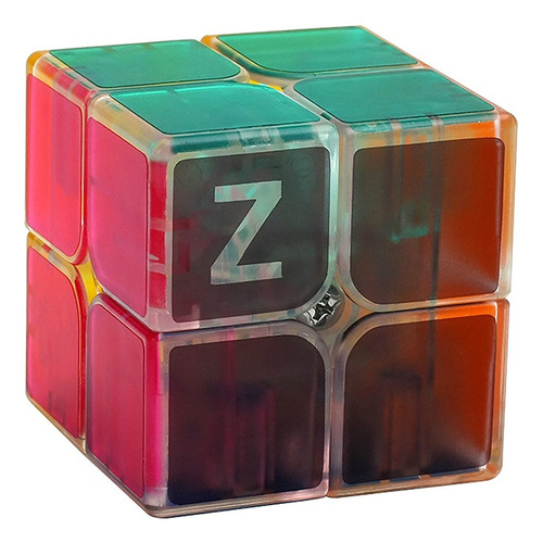 Cubo Rubik Marca Zcube 2x2 Transparente + Manual De Patrones