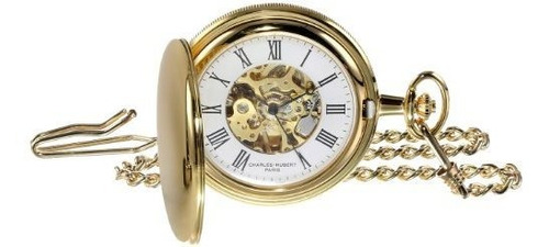 Reloj De Bolsillo Mecánico Chapado En Oro.