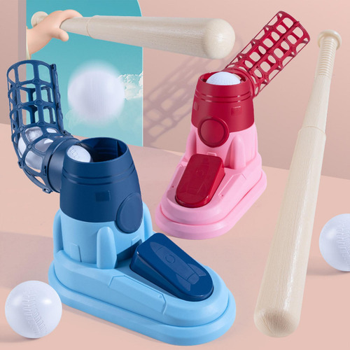 Baseball Pitching Machine Baseball Practice Pedal Vermelho