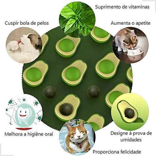 Bola Bolinha De Catnip Cat Nip Relaxante Para Gatos