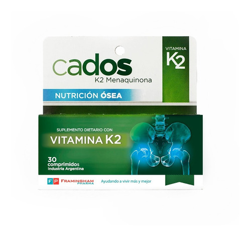 Cados Vitamina K2 Fortalece Los Huesos X 30 Comprimidos 