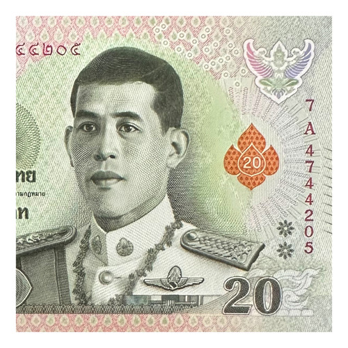 Tailandia - 20 Baht - Año 2022 - N #142 - Polímero