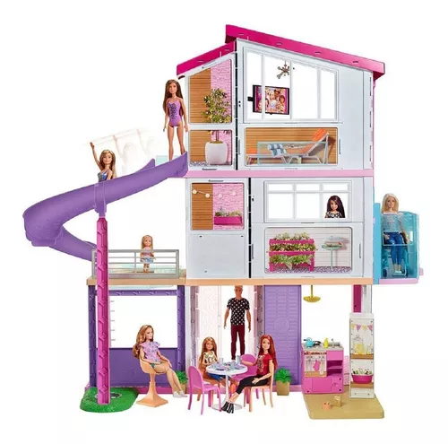 Exclusivo: Playset Barbie - 125 Cm - Casa dos Sonhos com Elevador