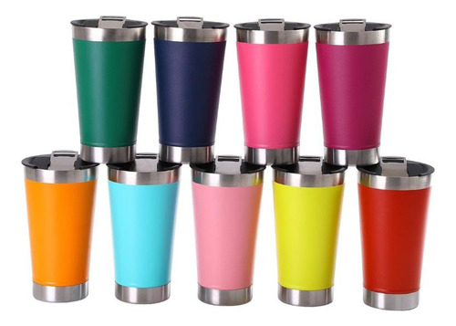 Kit 45 Copos Térmicos Com Tampa 473ml Abridor Somente Preto