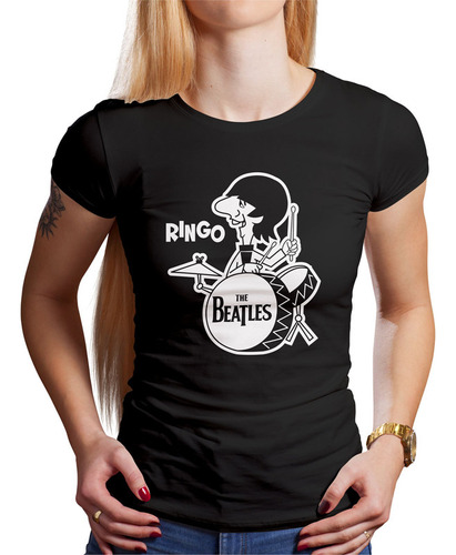 Polo Dama The Beatles Ringo (d0432 Boleto.store)