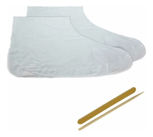 Kit Pedicure - Sapatilha Com Emoliente, Lixa E Palito - 50un
