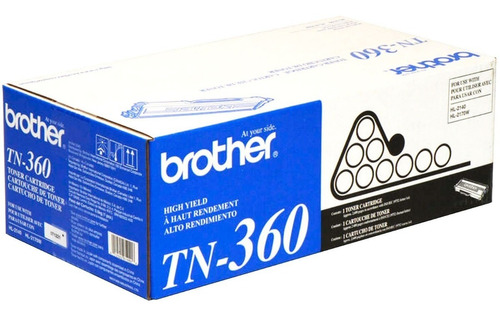 Toner Brother Tn360 2600 Hl-2140/2170w Dcp-7030/7040 Negro