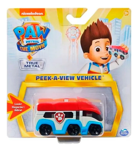 Paw Patrol Mini Camion Metalico Con Visor Patrulla Canina