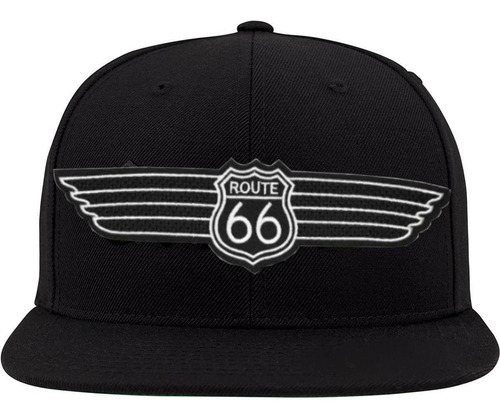 Parche Para Ropa Patchpros Mxrue-002-4 Termoadhesivo Color Negro Route 66 Estampado 2 U