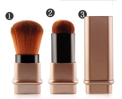 X Pincel De Maquillaje Individual Portátil