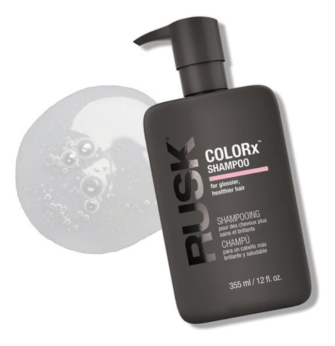 Rusk Colorx Color Care, Shampoo Sem Sulfato, Fortalece O Cab