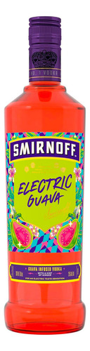 Paquete De 3 Licor De Vodka Smirnoff Electric Guava 750 Ml
